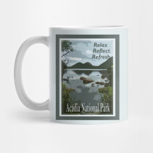 Lispe Relax Reflect Refresh Acadia National Park Mug